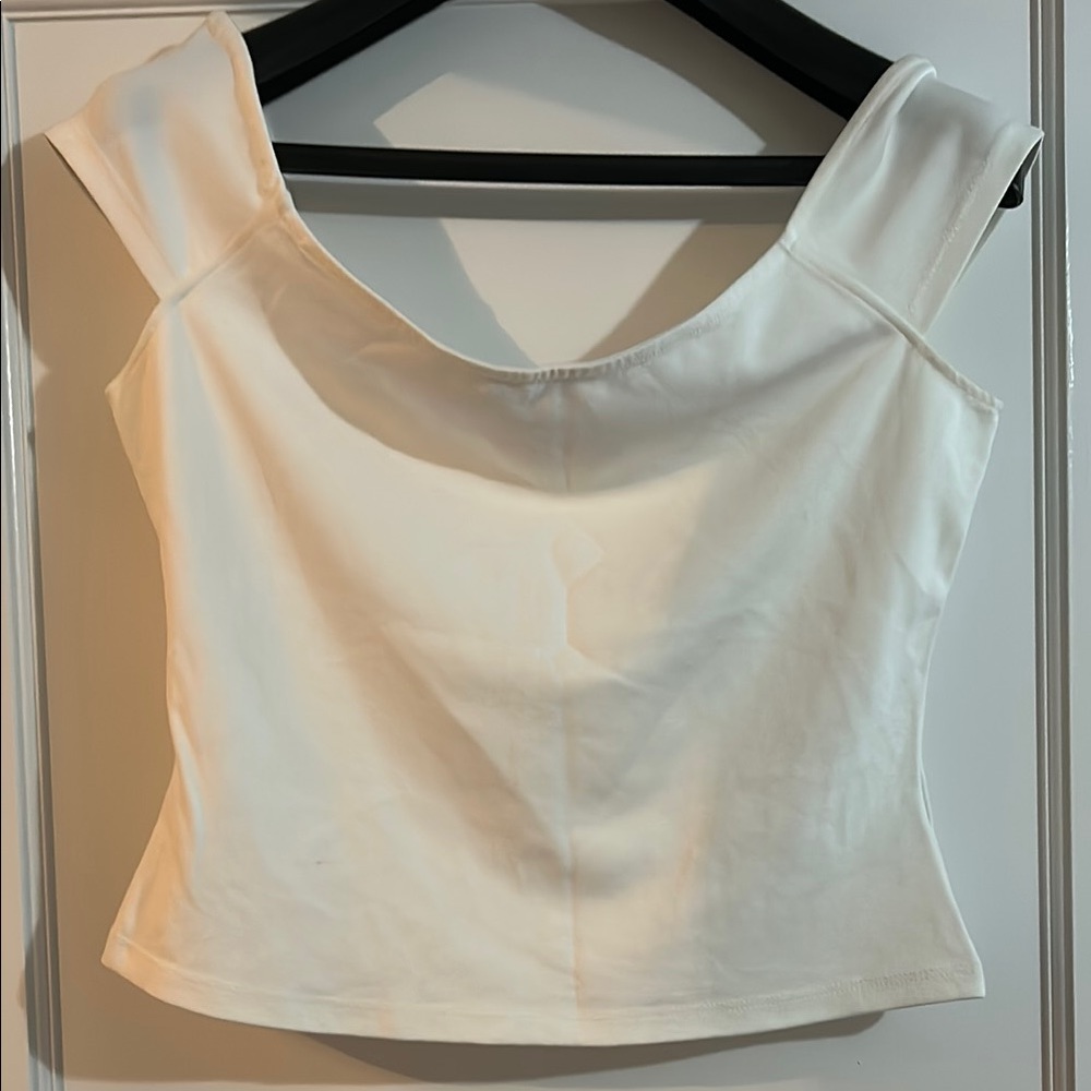 Anthropologie Maeve White off the shoulder  Top NWOT